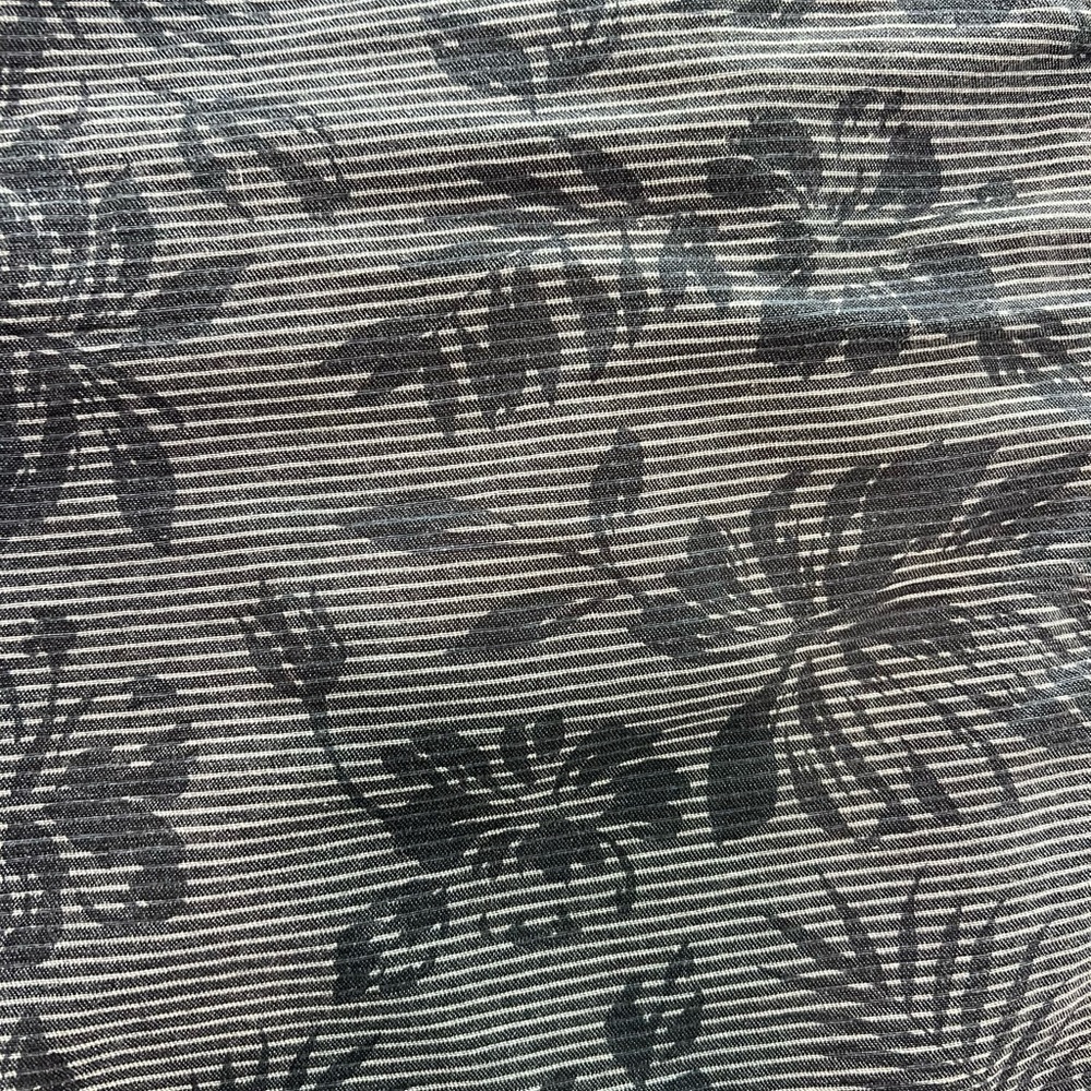 Siberian Men’s Floral Print Casual Shorts Gray Striped Size 46 - Picture 4 of 7